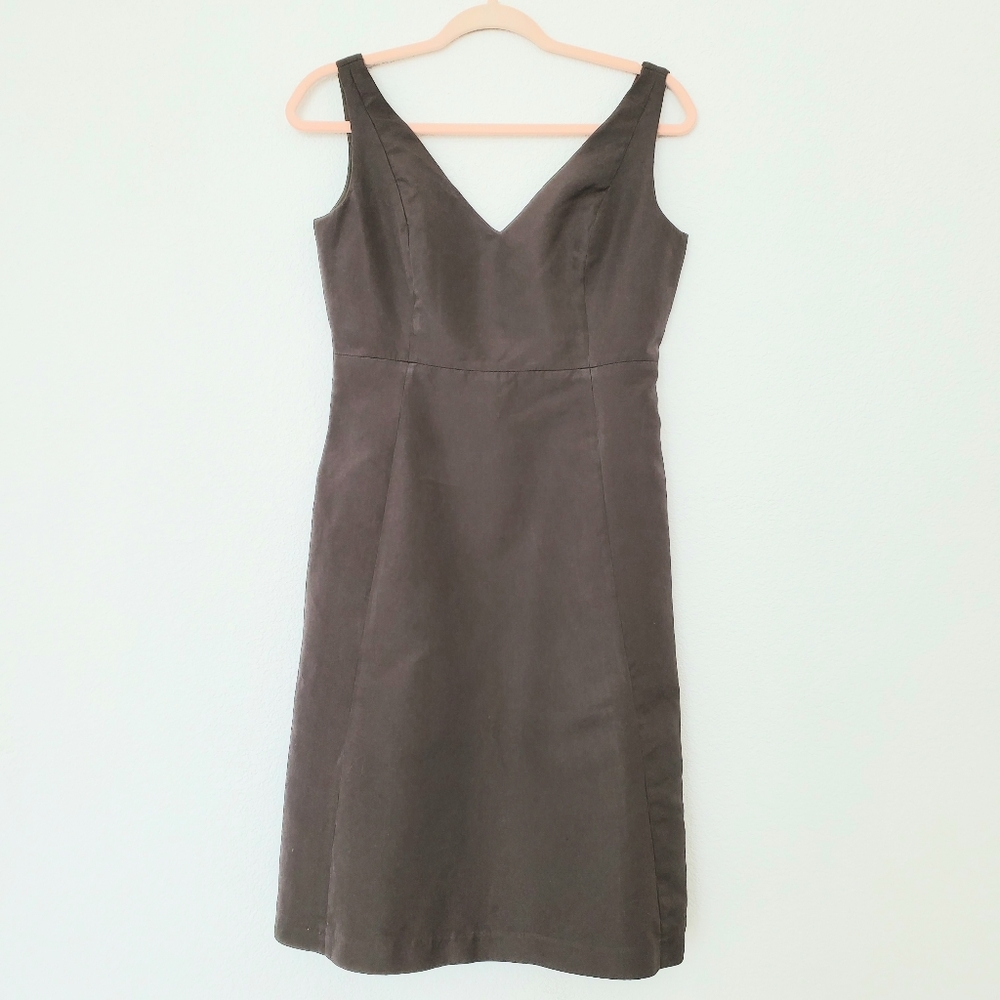 J CREW Olive Green Casual Chic Sleevless Dress